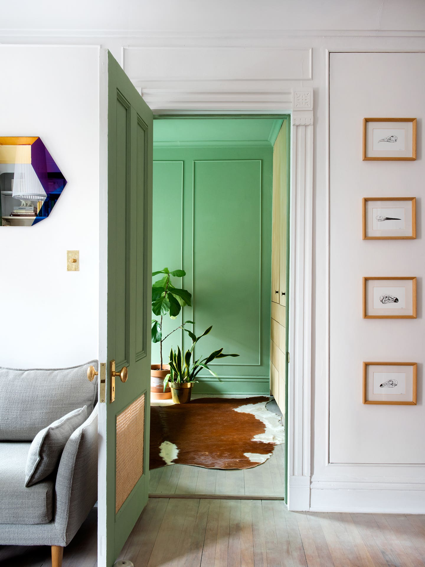 living room looking into green room