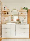stand-alone nursery wardrobe area