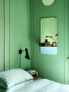 lime green bedroom