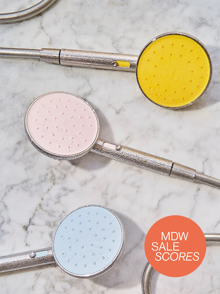 multicolored showerheads